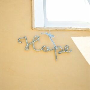 Elegant Pearl 'Hope' Wall Decor NWOT